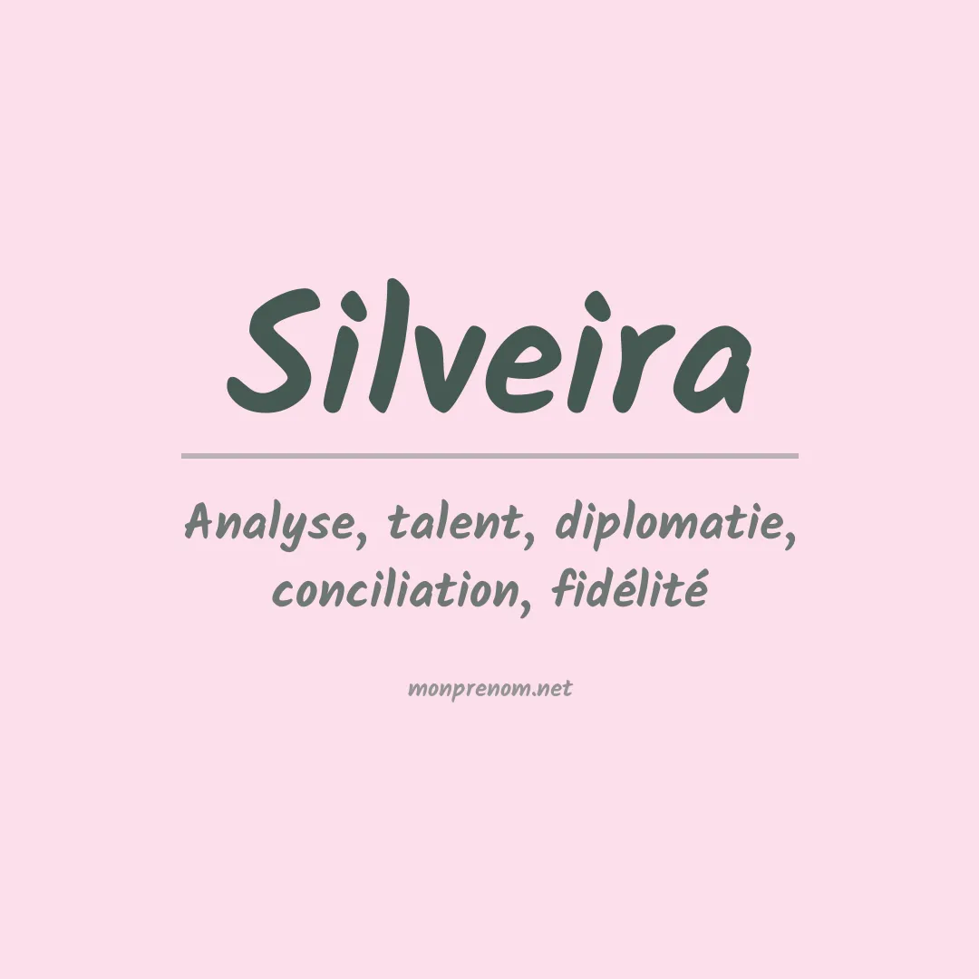 Prénom Silveira
