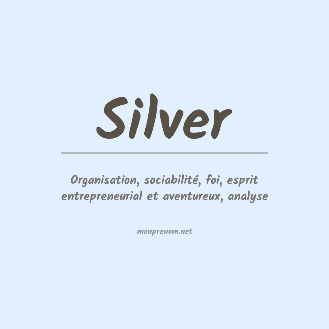 Prénom Silver