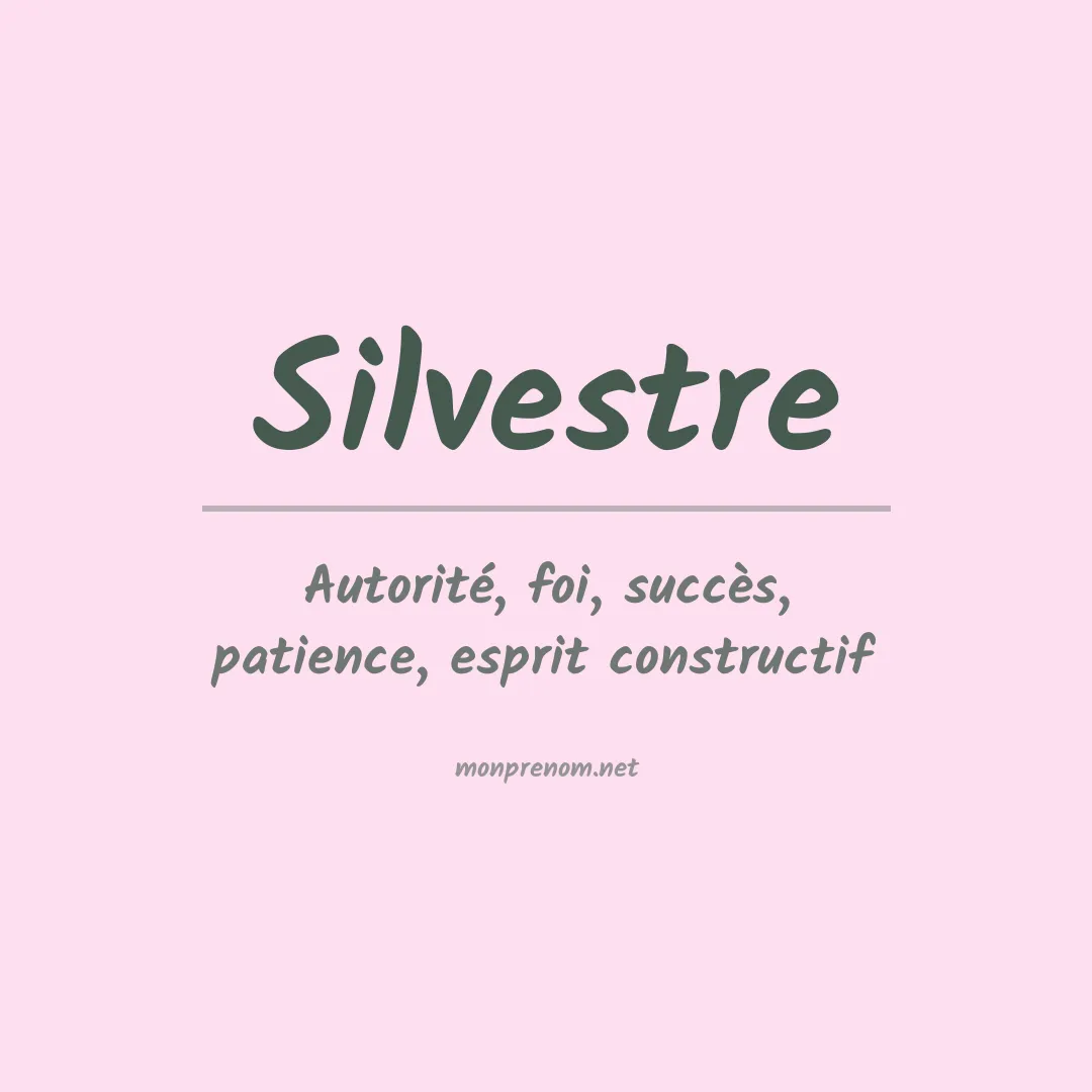 Prénom Silvestre