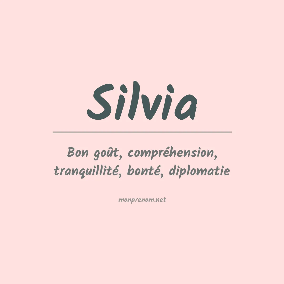 Prénom Silvia