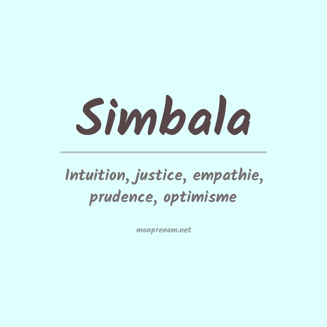 Signification du prénom Simbala