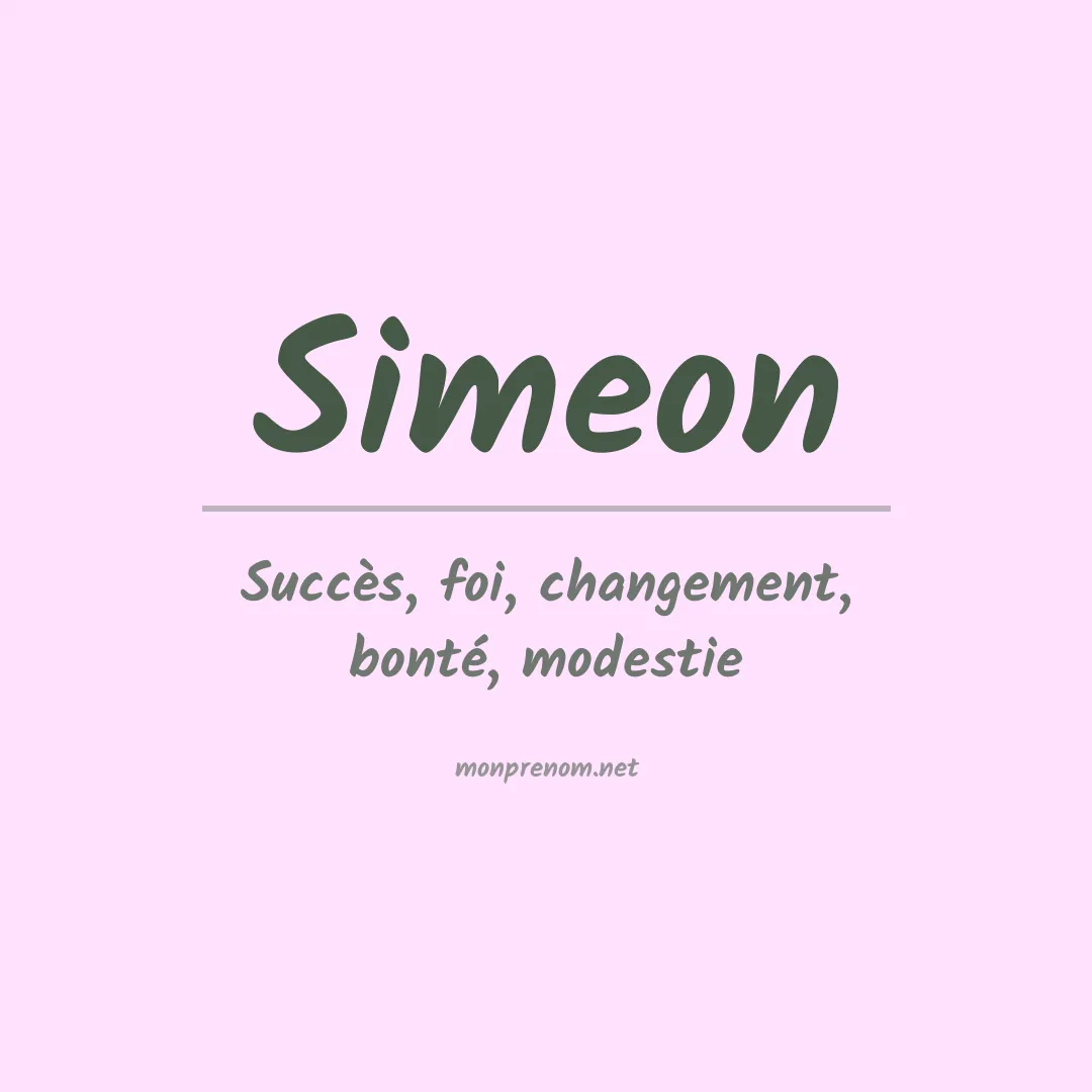 Prénom Simeon