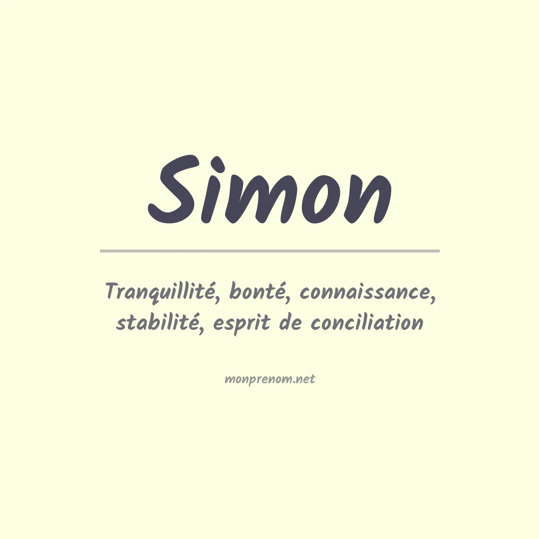 Prénom Simon