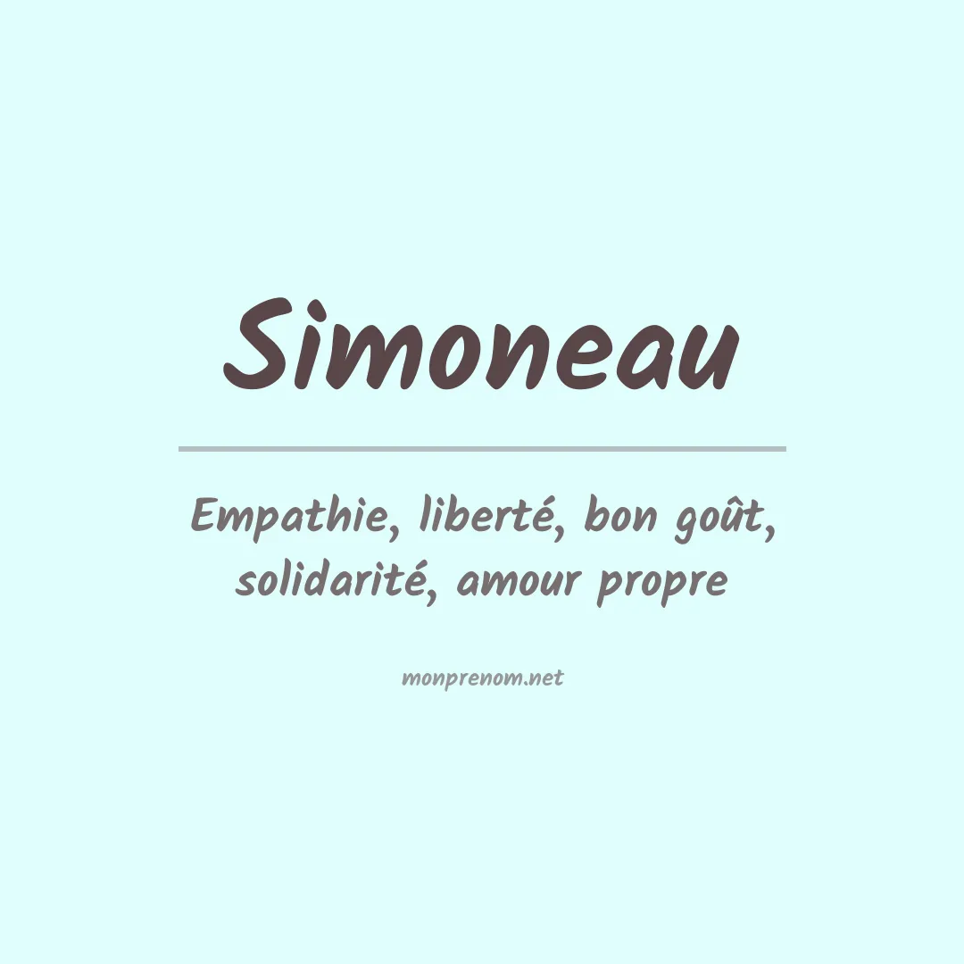Prénom Simoneau
