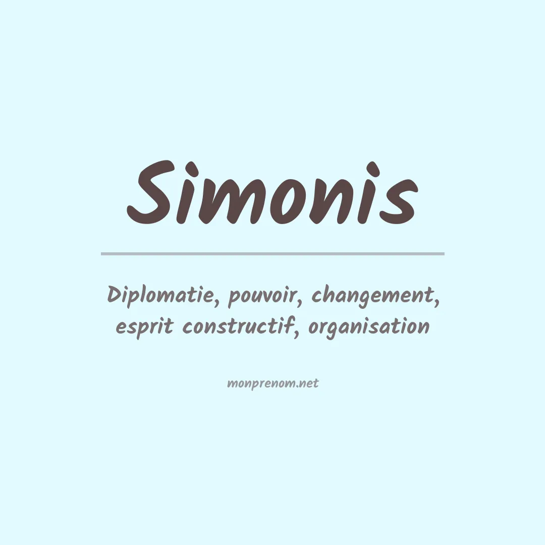 Prénom Simonis