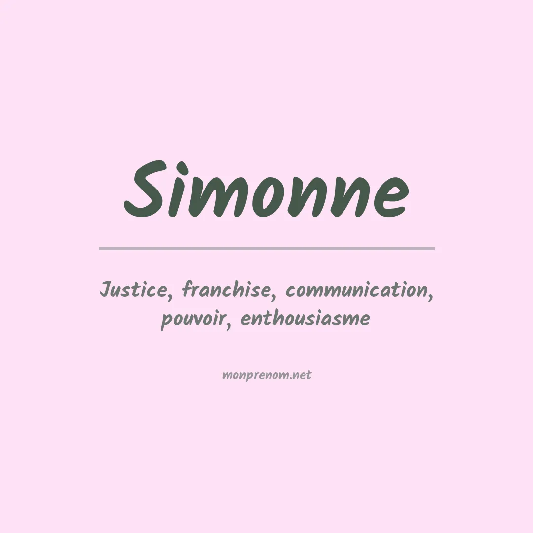Prénom Simonne
