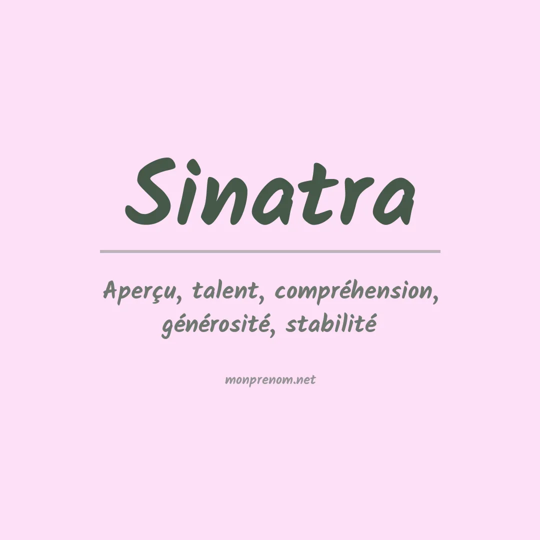 Prénom Sinatra