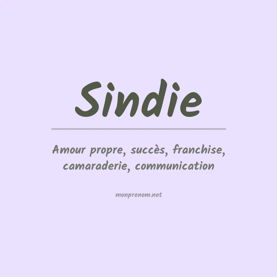 Prénom Sindie