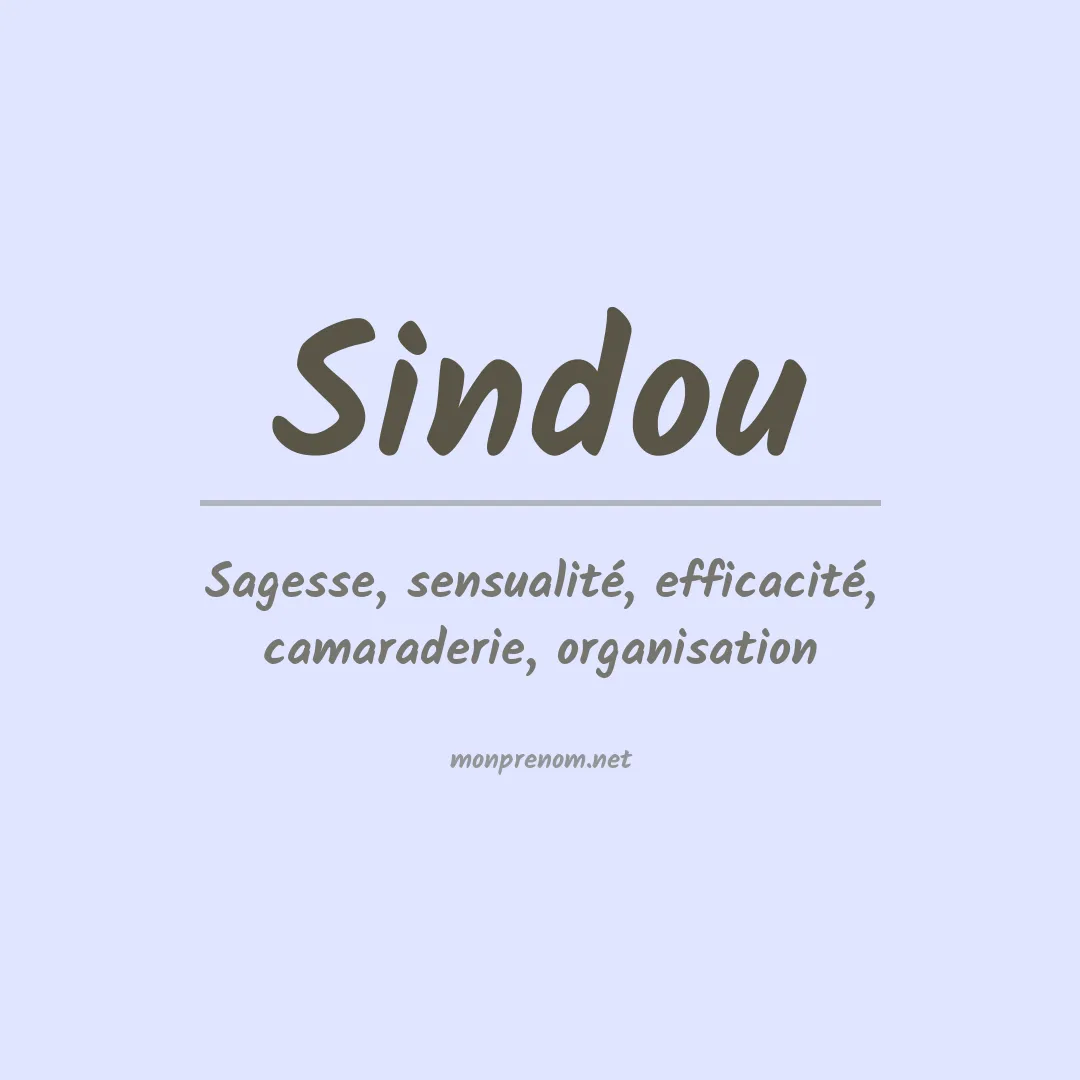 Signification du prénom Sindou