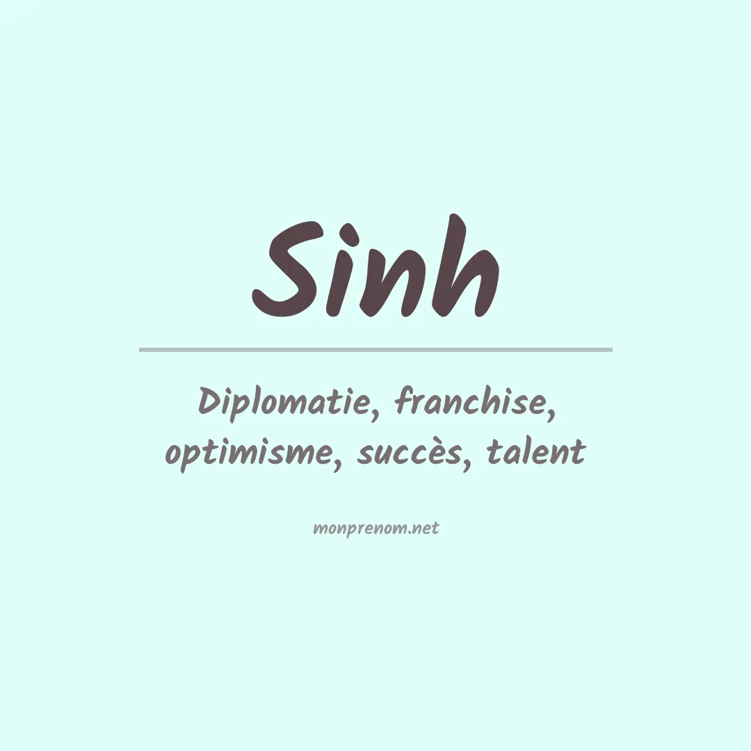 Prénom Sinh