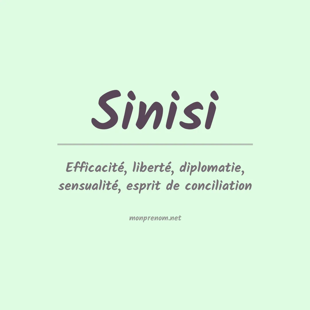 Prénom Sinisi