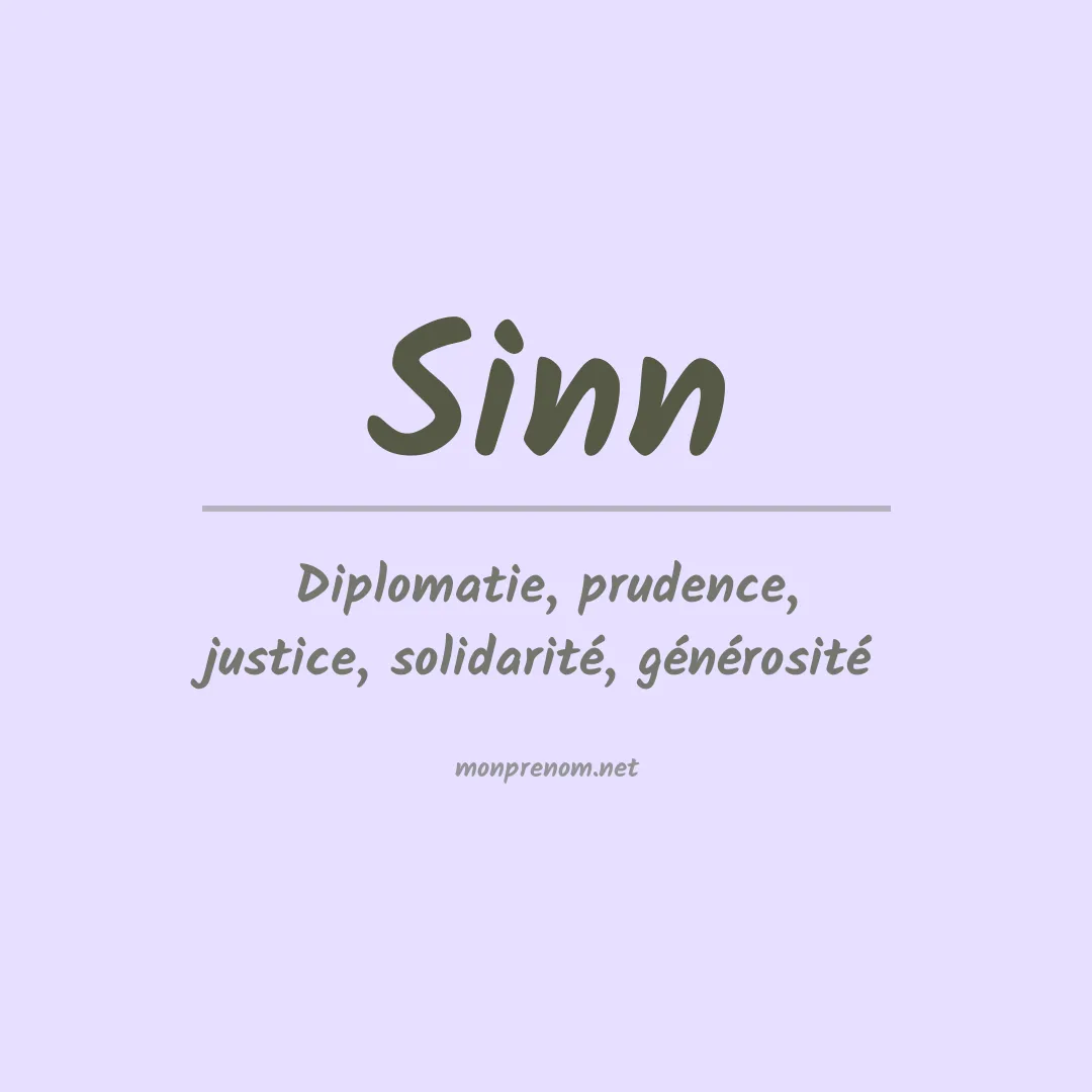 Prénom Sinn