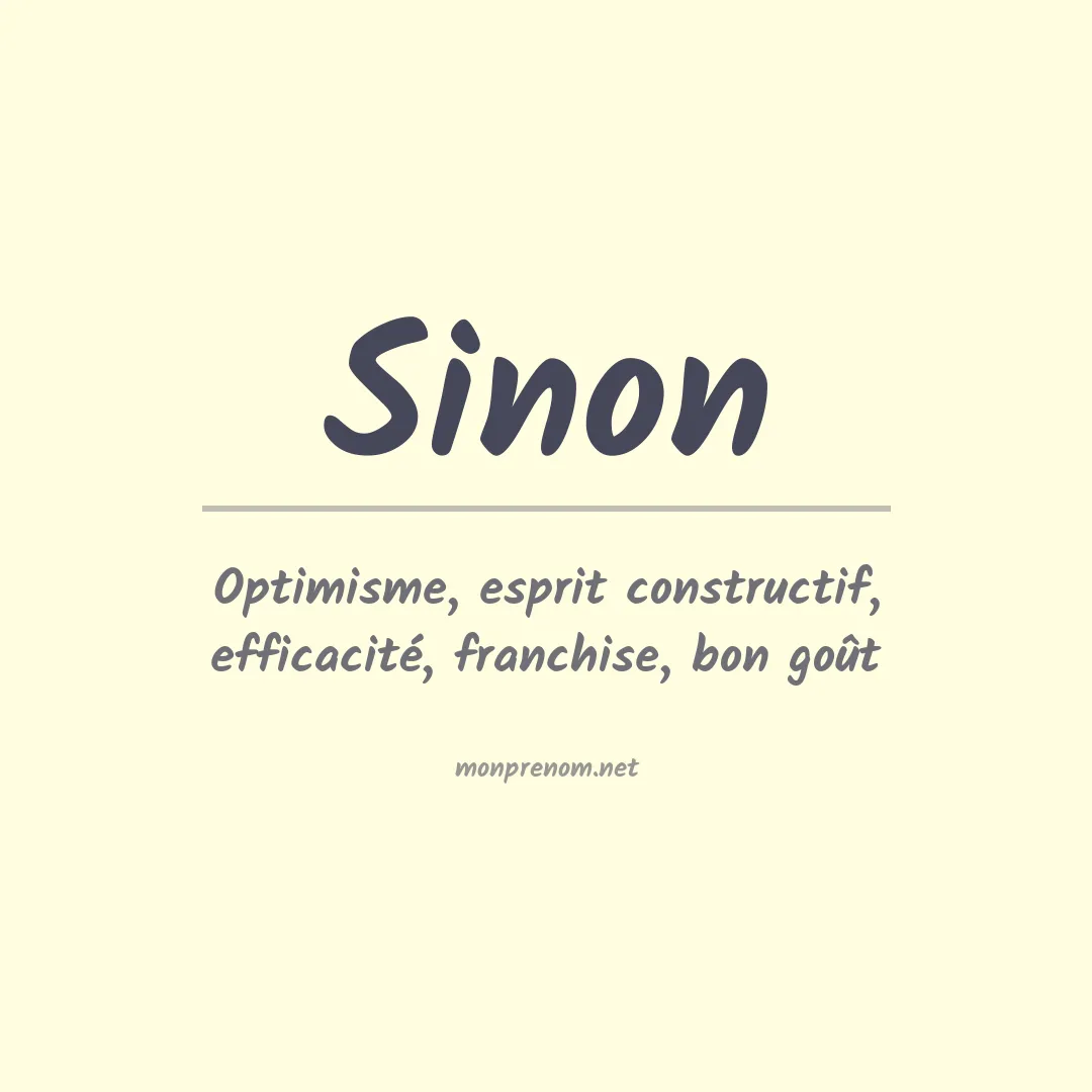 Prénom Sinon