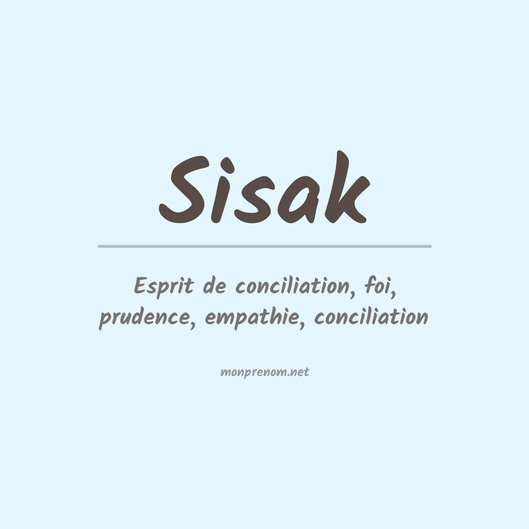 Prénom Sisak