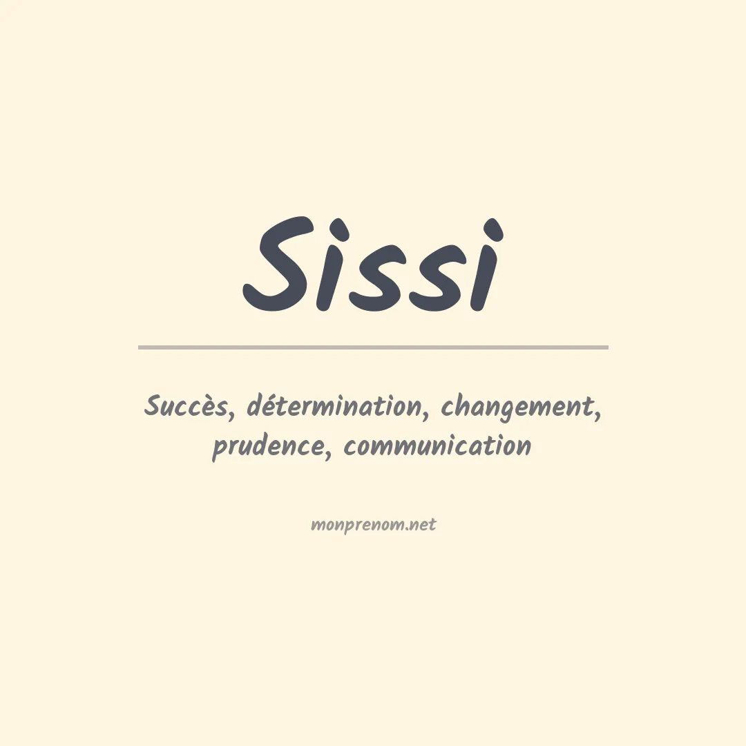 Signification du prénom Sissi