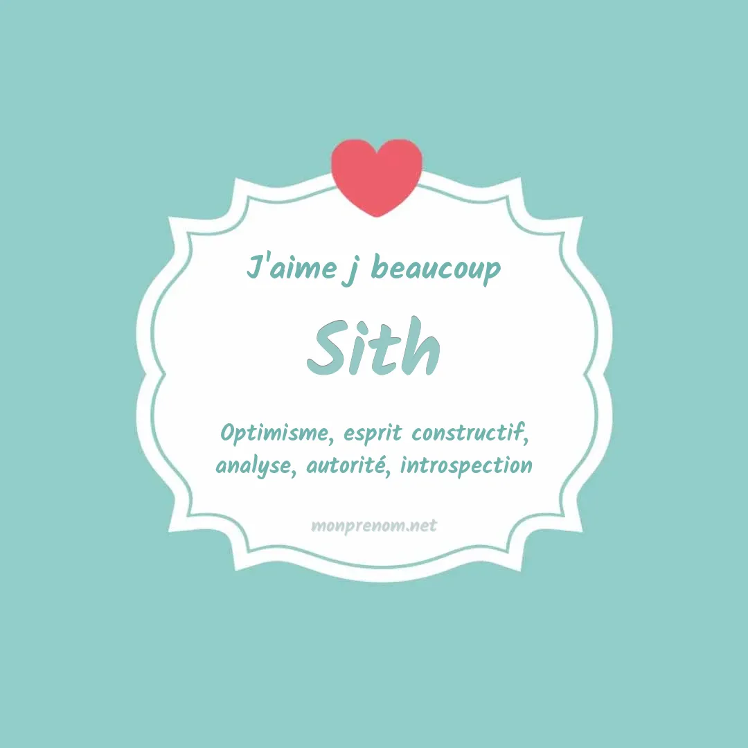 J'aime beaucoup Sith