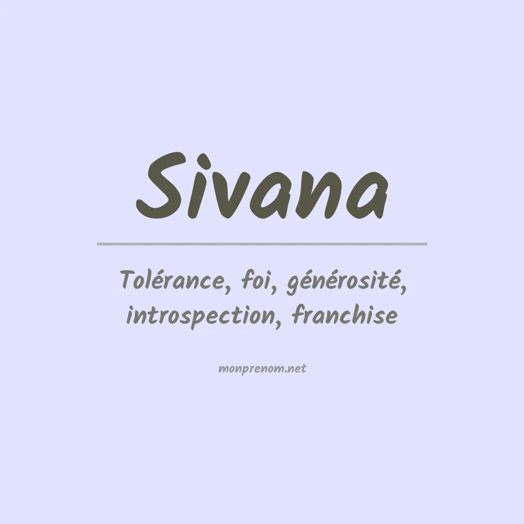 Prénom Sivana