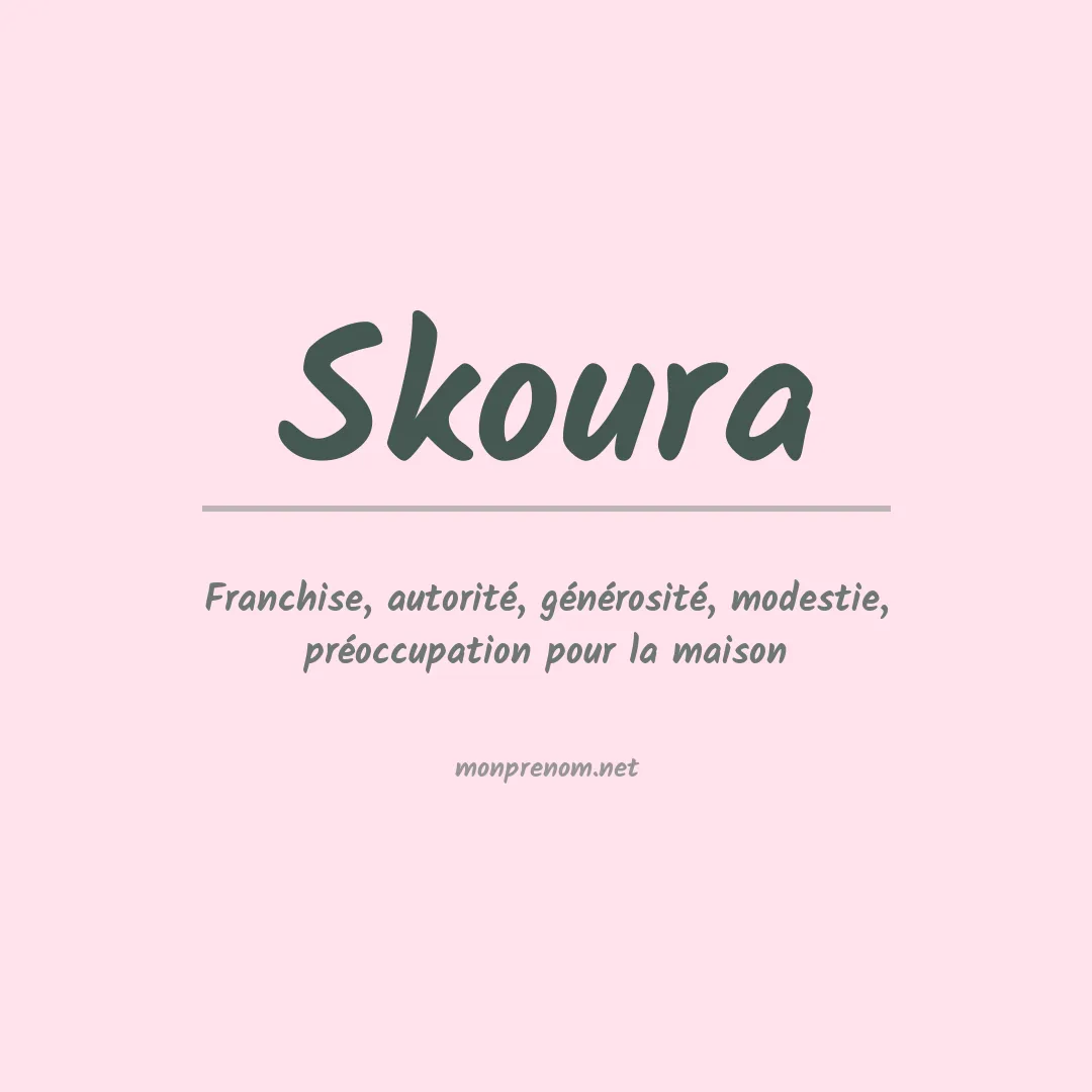 Prénom Skoura
