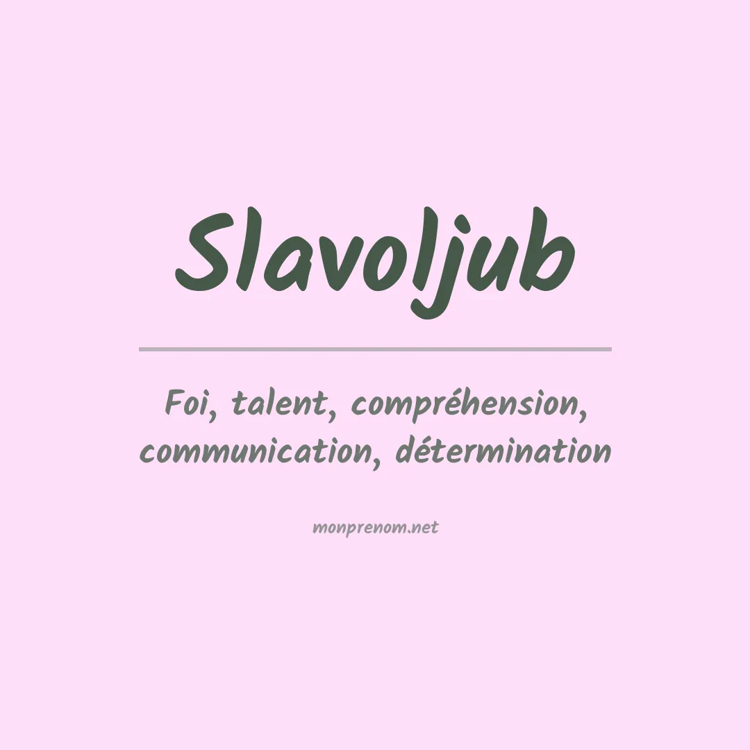 Prénom Slavoljub