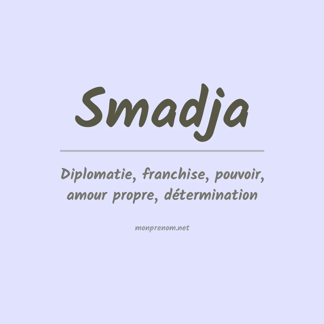 Prénom Smadja