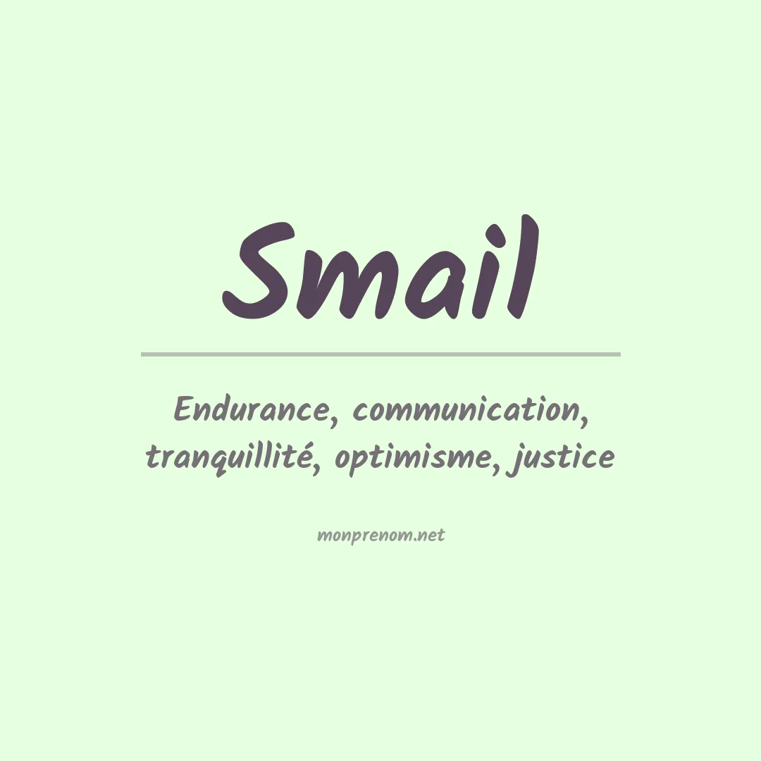 Prénom Smail