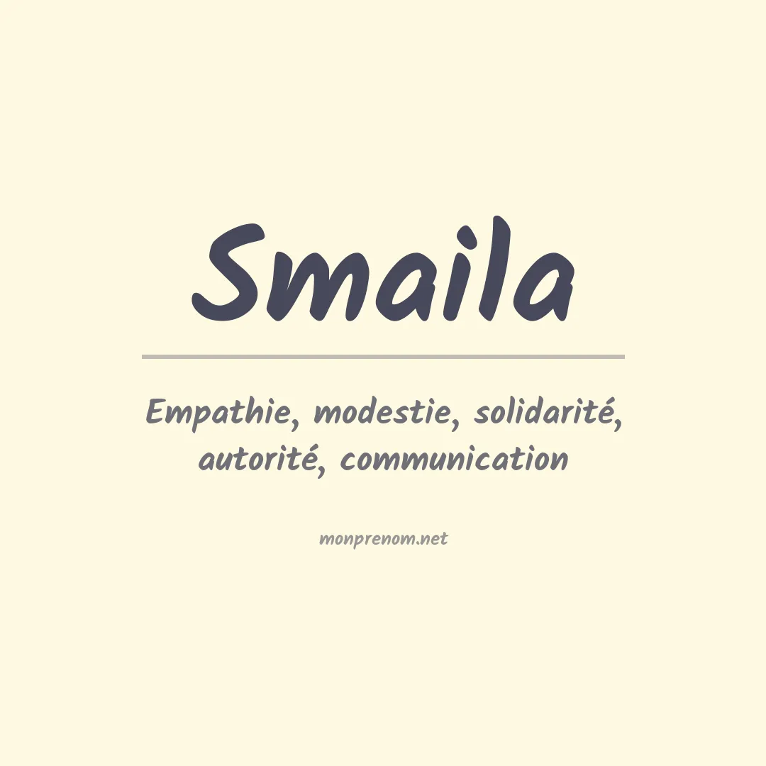 Prénom Smaila