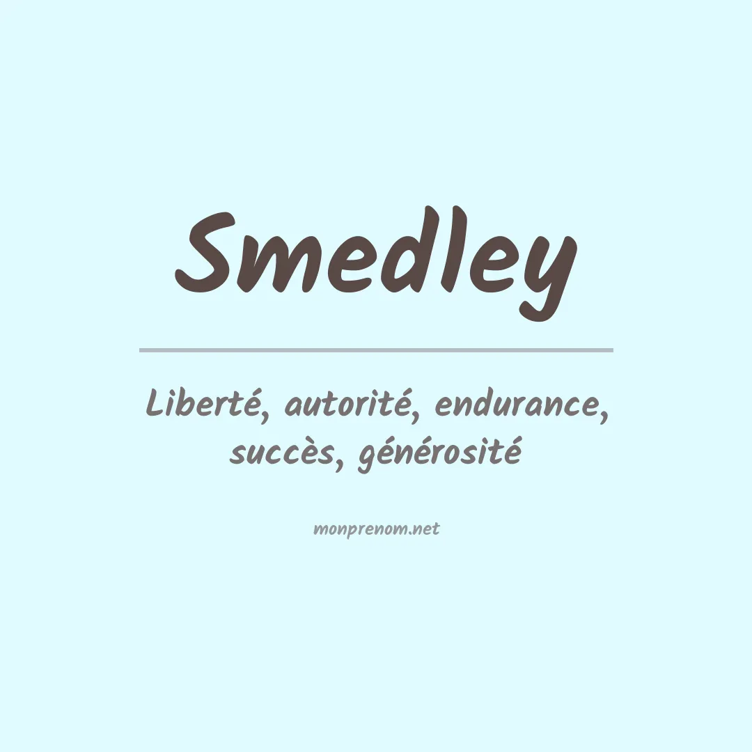 Prénom Smedley