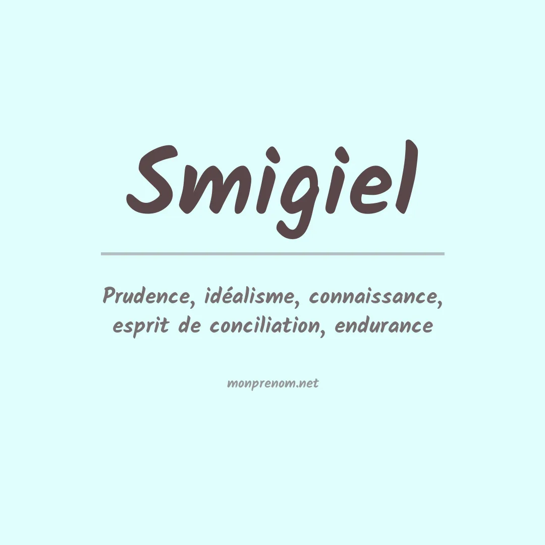 Prénom Smigiel