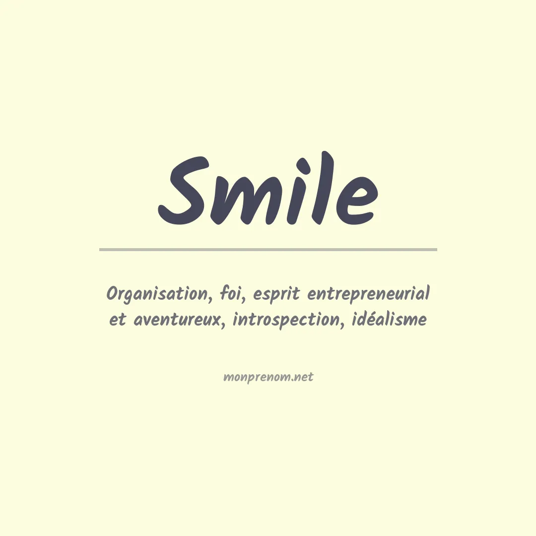 Prénom Smile