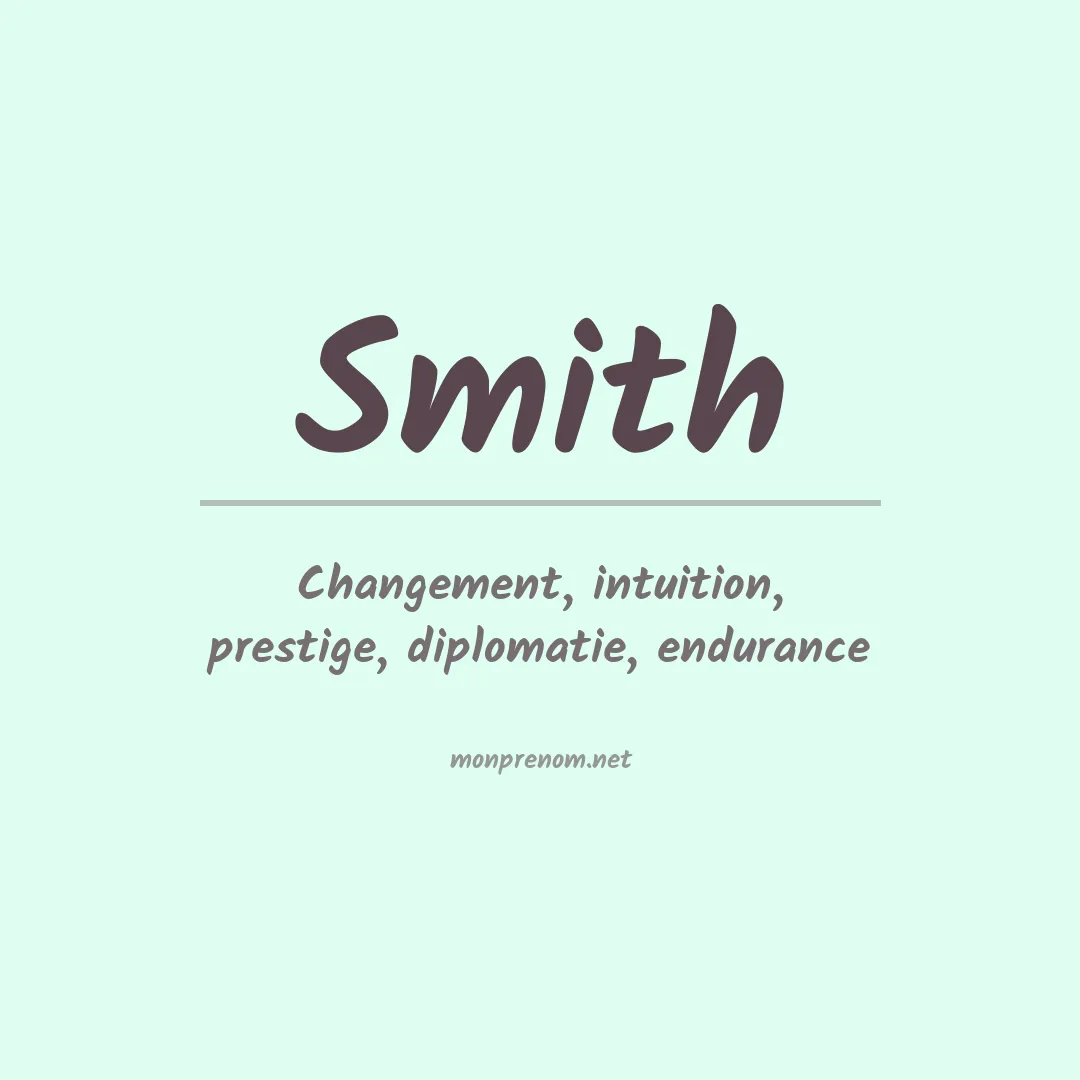 Prénom Smith