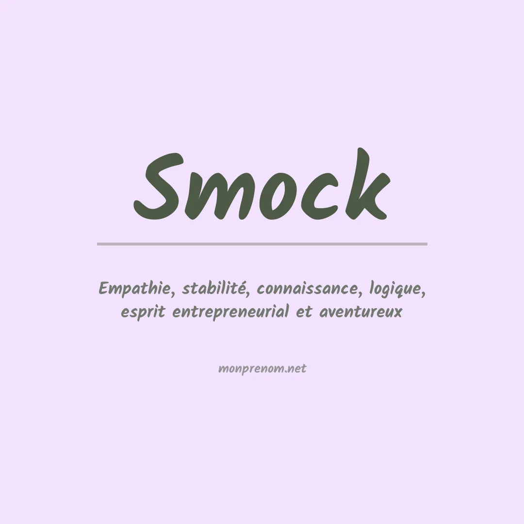 Prénom Smock