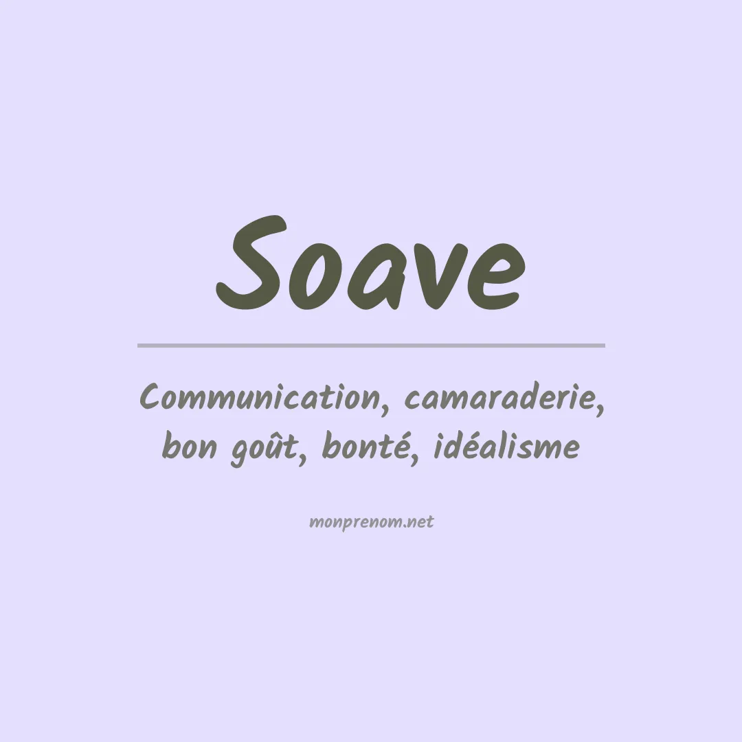 Prénom Soave