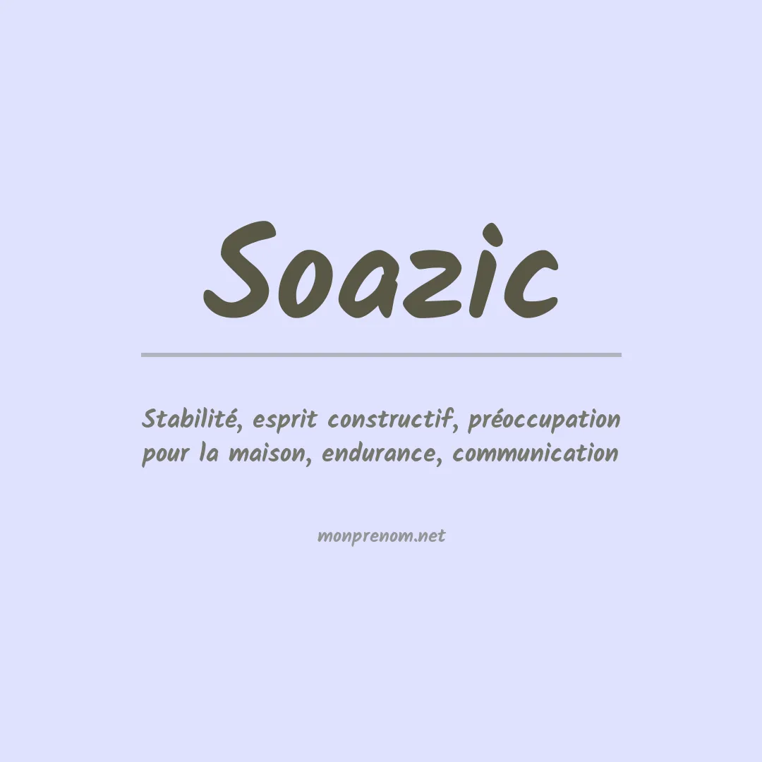 Prénom Soazic