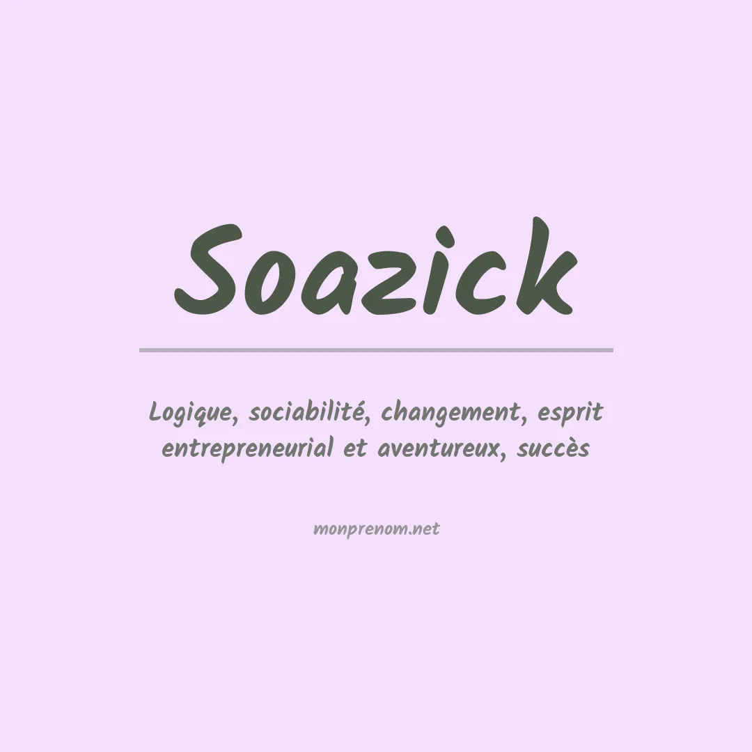 Signification du prénom Soazick