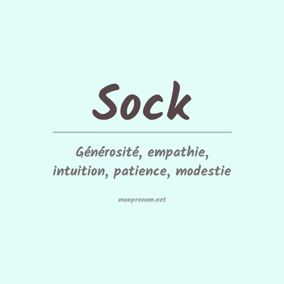 Prénom Sock