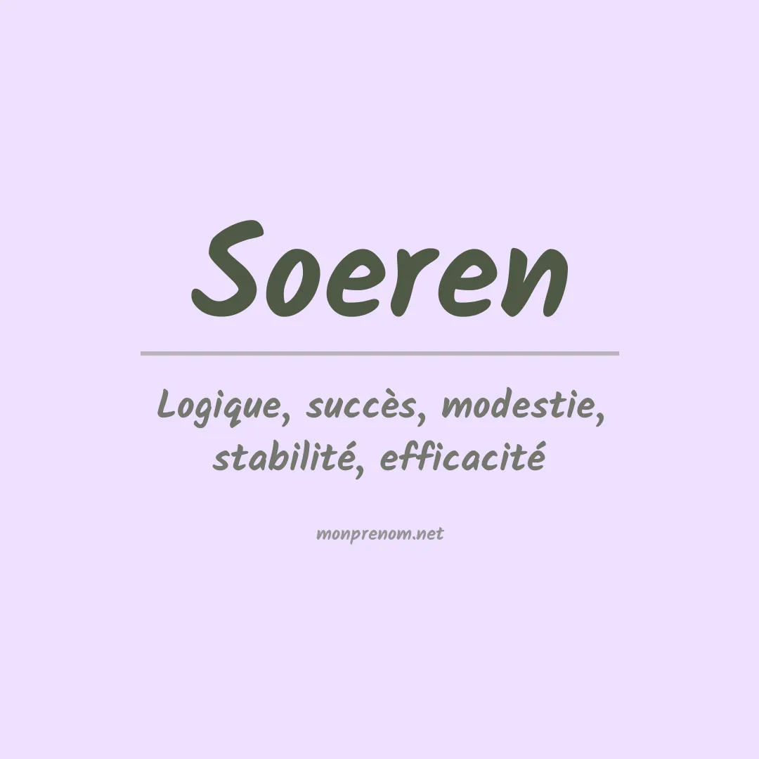 Signification du prénom Soeren