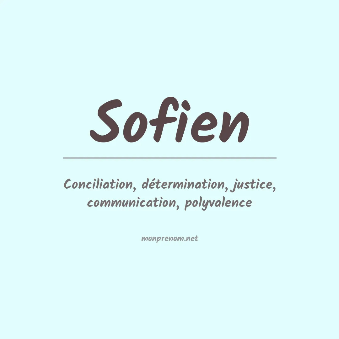 Prénom Sofien