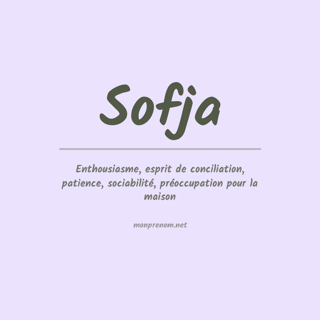 Signification du prénom Sofja