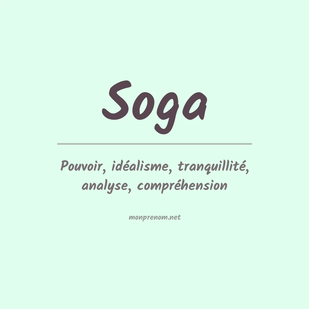 Prénom Soga