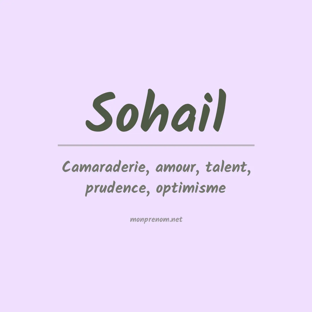Prénom Sohail