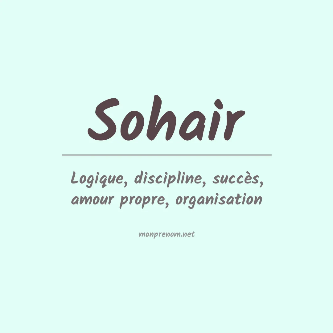 Signification du prénom Sohair