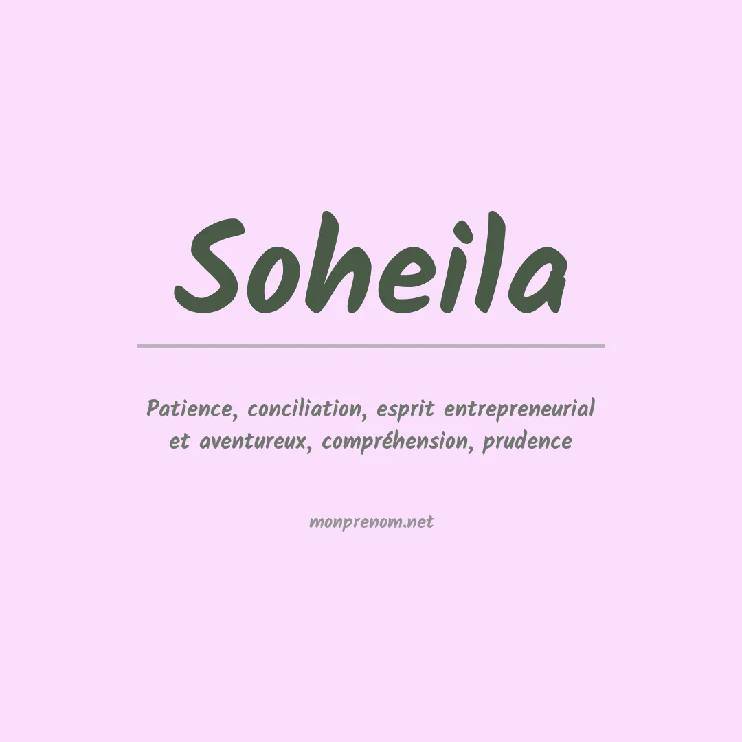 Prénom Soheila