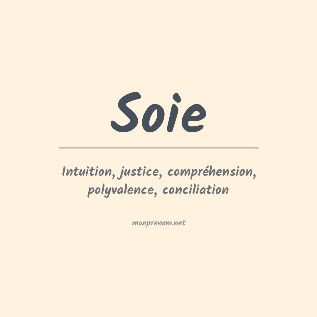 Signification du prénom Soie