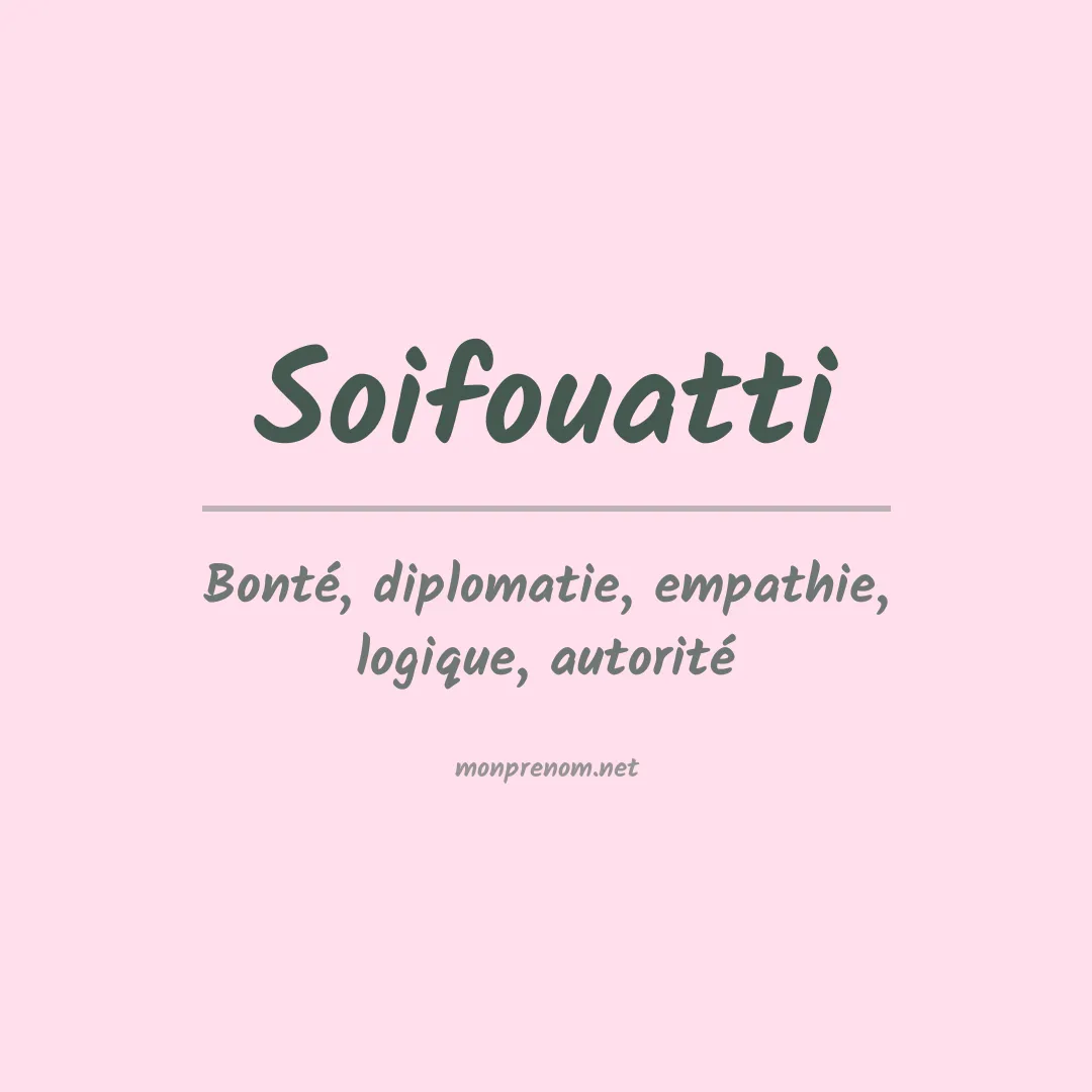 Prénom Soifouatti