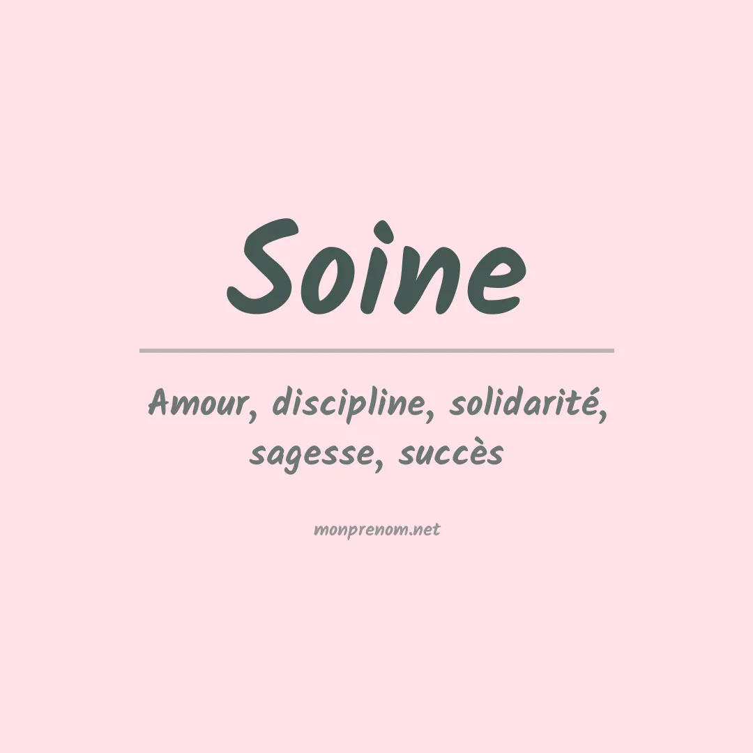 Prénom Soine