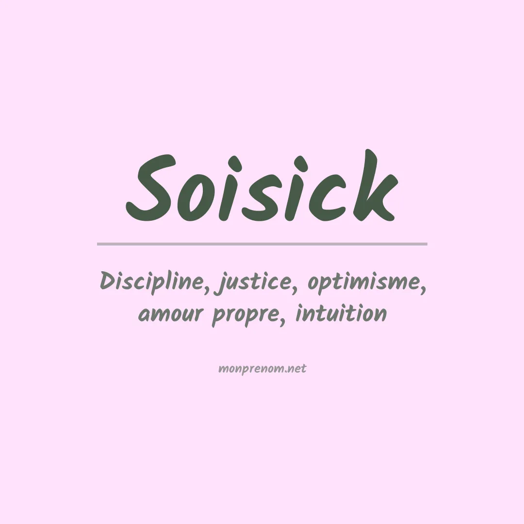 Signification du prénom Soisick