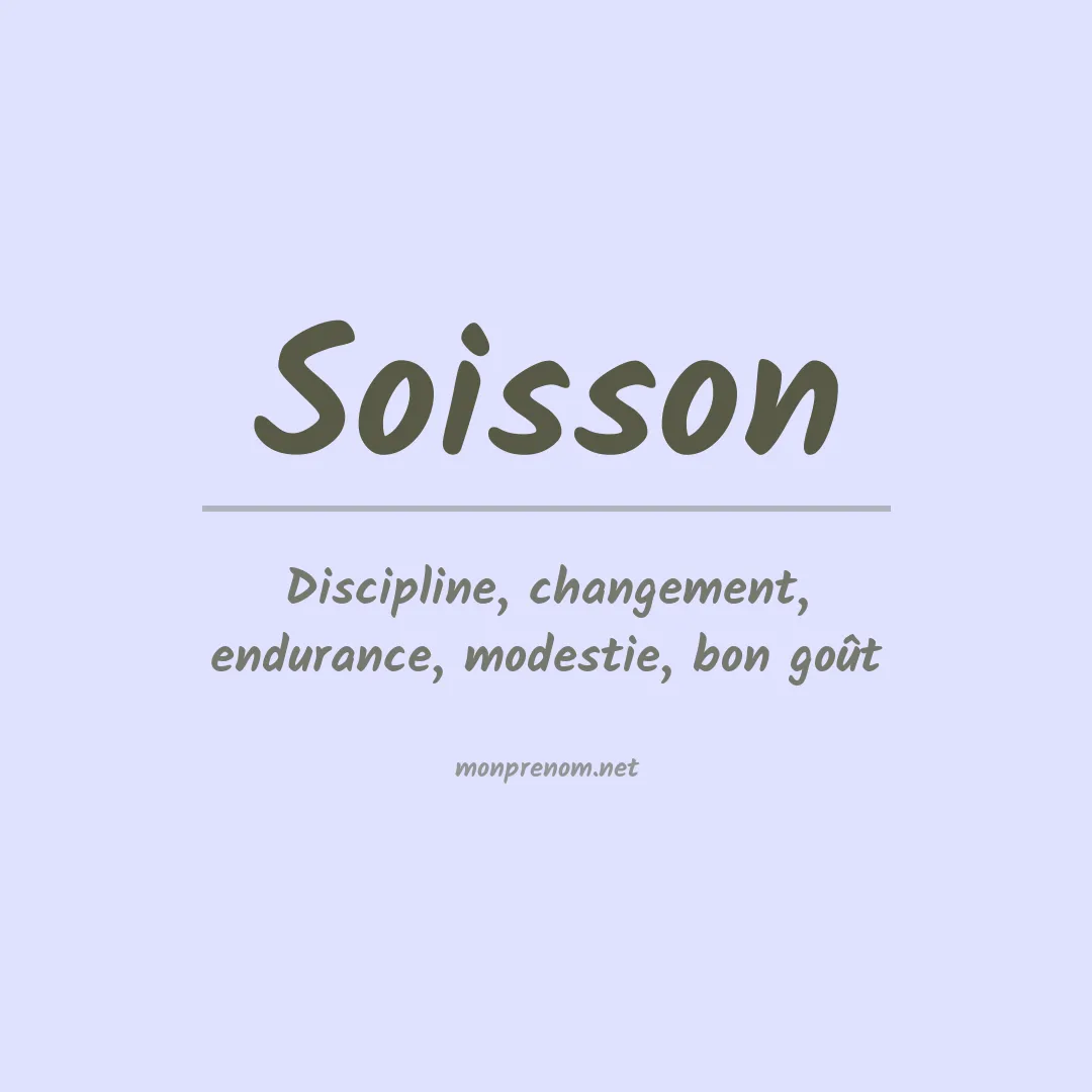 Prénom Soisson