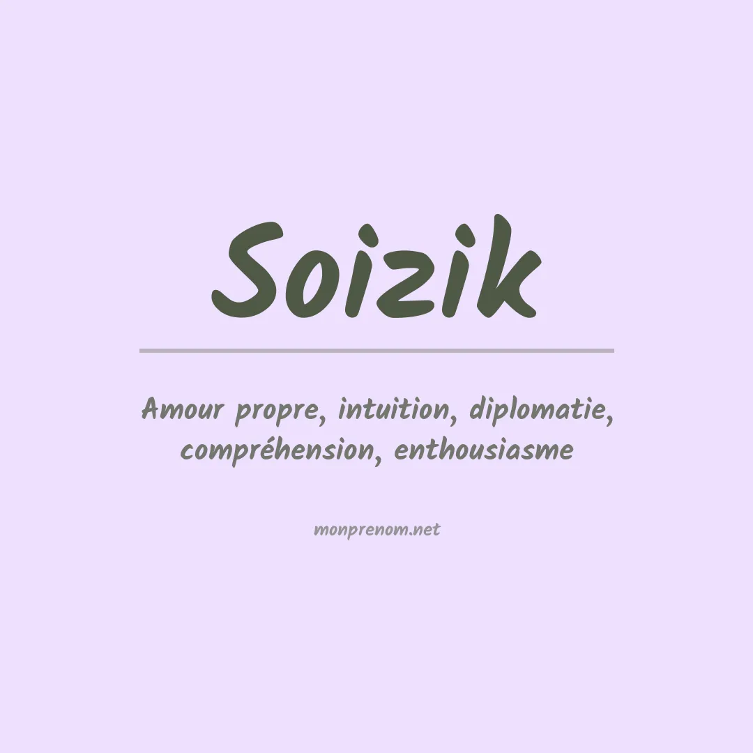 Signification du prénom Soizik
