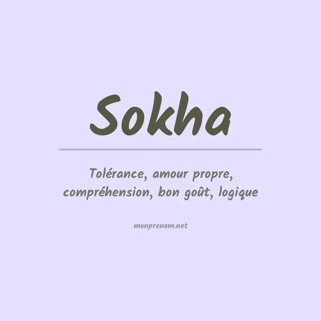 Prénom Sokha