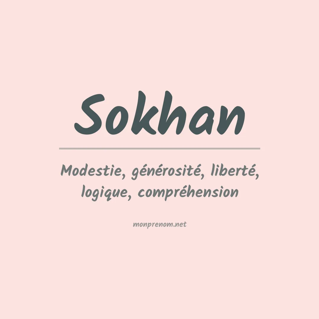 Prénom Sokhan